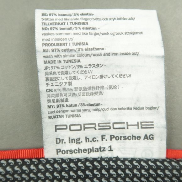 Porsche Design Slim Straight Fit Cotton Stretch Chinos Pants Black Size 34 - Picture 7 of 8